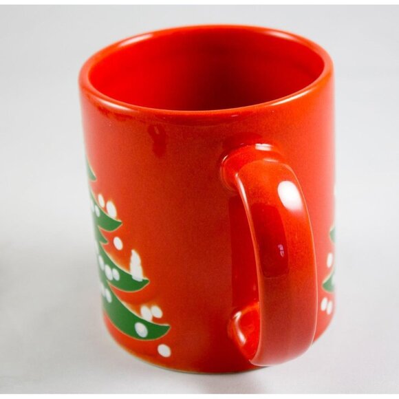 Waechtersbach Germany Red Christmas Tree Coffee Cocoa Mug 10 oz. - Picture 7 of 11